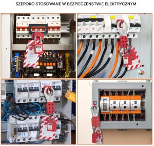 R.E.I.S. Zestaw lockout tagout LOTO 59 el blokady kłódki BHP 7