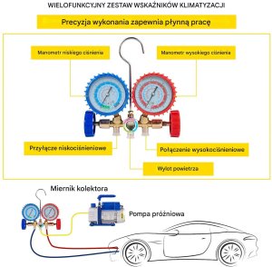 Vevor Pompa próżniowa klimatyzacji 4CFM 233L/min 1/3HP HVAC 3