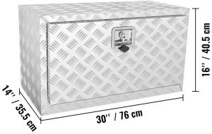 LUK Skrzynka pod pojazd 760x355x405 mm aluminiowa wodoodporna z zamkiem 2