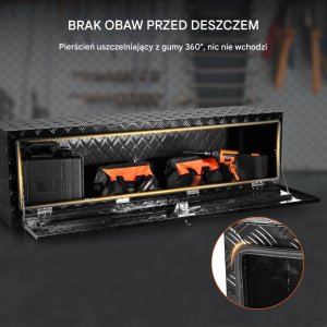 Vevor Skrzynka pod pojazd 152,4x43,5x45,7 cm aluminiowa wodoodporna z zamkiem 6