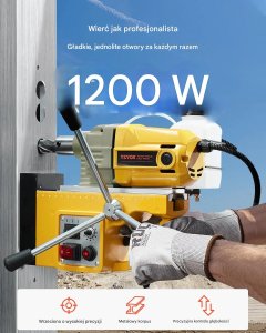 Wiertarka Nutool Wiertarka magnetyczna 1200W regulacja obrotów do metalu 3