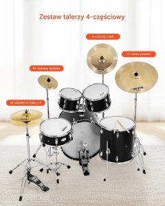 Paiste Talerze perkusyjne zestaw 10 14 16 20 cali 4 szt tekstura młotkowana 4