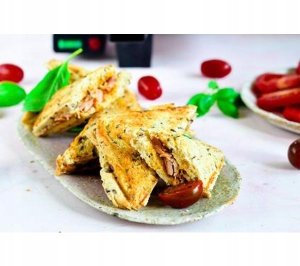 Opiekacz Dezal Opiekacz do kanapek Dezal Mini Trójkąty 1300W Różowy Szybki nagrzew 5