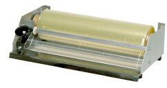 Abena Dispenser, ABENA Cater-Line, 30x16x9cm, silver, stainless steel, with roller cutter, for film 2