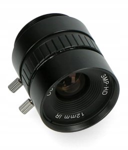 Obiektyw Raspberry Pi CS-Mount obiektyw 12mm ręczne ustawianie ostrości przeznaczony do HQ kamerze ArduCam LN037 2
