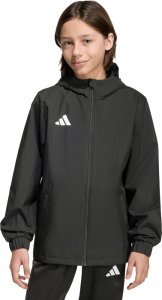 Adidas Kurtka dla dzieci Entrada 26 All Weather czarna JZ9104 128cm 4