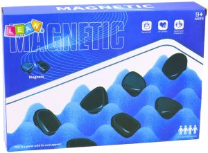 LeanToys Gra Zręcznościowa Strategiczna Kamienie Magnetyczne Z Planszą 40 el. 3