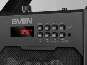 Głośnik Sven SVEN PS-435 głośnik bezprzewodowy bluetooth, przenośny, mobilny radio FM 9