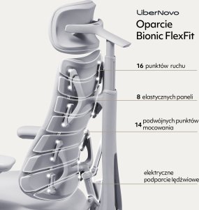 Krzesło biurowe LiberNovo Omni Dynamic Szare 9