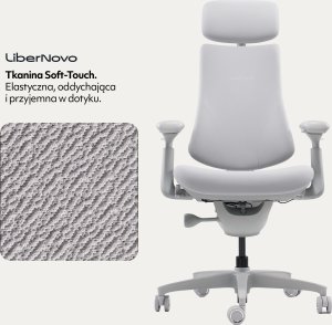 Krzesło biurowe LiberNovo Omni Dynamic Szare 13