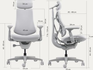 Krzesło biurowe LiberNovo Omni Dynamic Szare 15