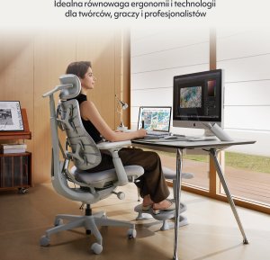Krzesło biurowe LiberNovo Omni Dynamic Szare 17