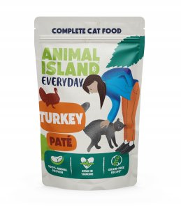 Animal Island ANIMAL ISLAND pasztet Indyk saszetki dla kota 12x100g 4