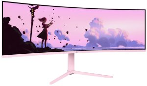 Monitor Arozzi Arozzi TFT Nova 49" VA 165Hz curved pink 2