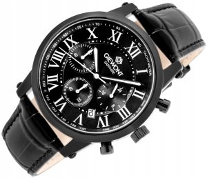 Zegarek Giewont Zegarek Męski Giewont Chronograph Sapphire Czarny GW6260-A3 3