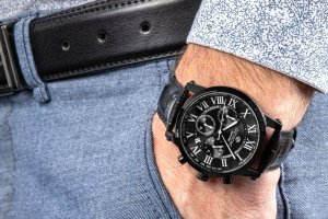 Zegarek Giewont Zegarek Męski Giewont Chronograph Sapphire Czarny GW6260-A3 4