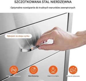 Ambiance Szuflady do kuchni ogrodowej BBQ potrójne stal nierdzewna grill 5