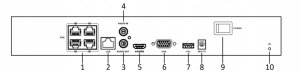 Rejestrator HiLook Rejestrator IP 4 kanałowy 4x PoE NVR-4CH-5MP/4P HiLook do kamer 6