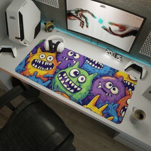 Humans+Robots Podkładka pod mysz Humans+Robots Monsters 90 x 40 cm Gamingowa 6
