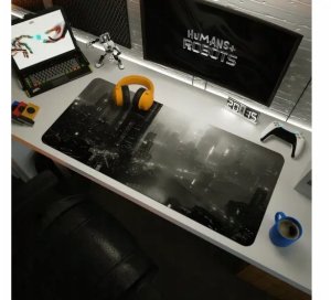 Humans+Robots Podkładka pod mysz Humans+Robots 4F Dark City 90 x 40cm Czarna Gamingowa 6