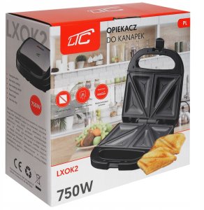 Toster LTC DUŻY TOSTER OPIEKACZ DO KANAPEK TOSTÓW GRILL NIEPRZYWIERAJĄCA POWŁOKA 5