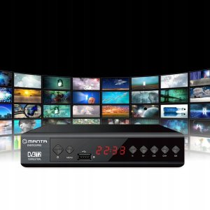 Tuner TV Manta TUNER DEKODER DVBT2 DVBT 2 TV NAZIEMNEJ PILOT FHD HEVC H.265 HDMI PVR USB 4
