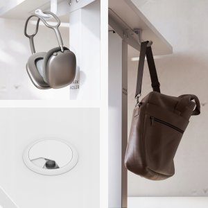 Biurko Mark Adler Leader 7.3 Białe 140 cm x 70 cm 12