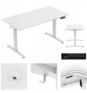 Biurko Mark Adler Leader 7.3 Białe 140 cm x 70 cm 9