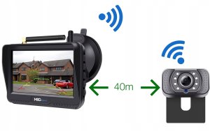 Mbg Line Bezprzewodowy Zestaw Cofania Parkowania Kamera WIFI HD Monitor Szeroki Kąt 2