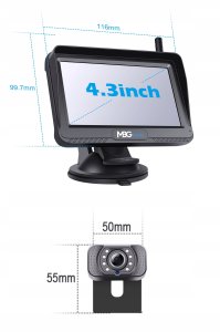 Mbg Line Bezprzewodowy Zestaw Cofania Parkowania Kamera WIFI HD Monitor Szeroki Kąt 8