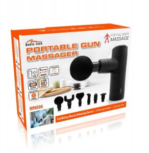 Masażer Media-Tech PISTOLET DO MASAŻU MOCNY MASAŻER MASSAGE GUN PRO 16