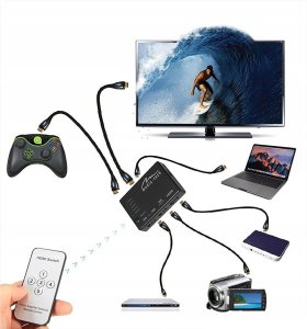 Media-Tech SWITCH 5x HDMI PRZEŁĄCZNIK ULTRA HD 4K HUB 5W1 2