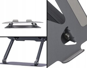 Media-Tech Podstawka pod laptopa 10-17" MT2661 ANTYPOŚLIZGOWA Z REGULACJĄ MEDIA-TECH 4