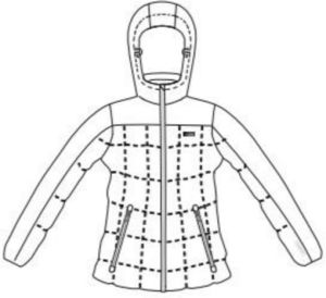 Brugi Kurtka narciarska damska 2AIW-010 Bianco r. M 2