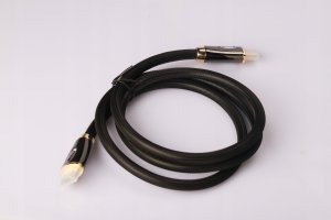 Mobilari Porządny Kabel Przewód HDMI - HDMI2.0 4K 1,2m 3D Full HD Pozłacany Oplot M555049 4