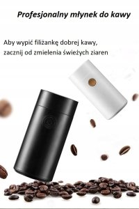 Młynek do kawy Mobilari Podróżny Profesjonalny młynek elektryczny do mielenia kawy przypraw 150W HG222009 2