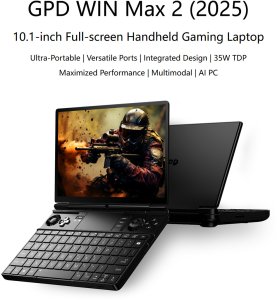 Laptop Lenovo Laptop GPD-WinMax2-8840U32001 Ryzen 7 8840U/10.1" WQXGA (2560x1600) Touchscreen/32GB/SSD 1TB/BT/BLKB/FPR/AMD Radeon 780M 6GB/Win 11 Graphite 2
