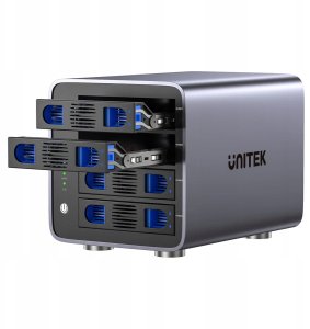 Macierz dyskowa Unitek Obudowa RAID do dysku SATA 2.5''/3.5'' 8 trybów 80TB USB-C 2
