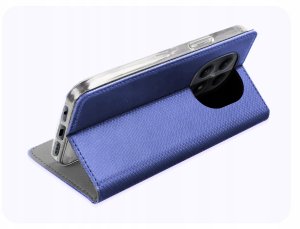 krainaGSM Etui z Klapką Do Xiaomi Redmi Note 15 5G (Granatowe, Magnetyczne, Zamykane) 5