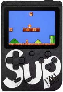 LeanToys Elektroniczna Gra Konsola Retro Sup 400 Gier LCD 8 Bit Czarna EDUKAMP 2