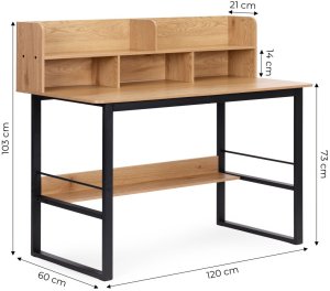 Biurko ModernHome Dąb 120 cm x 60 cm 10