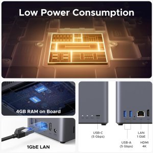 Serwer plików Ugreen UGREEN DH2300 2-bay NAS ARM A72+A53 Diskless EU + HDMI Cable 6