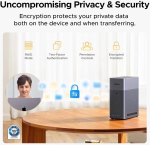 Serwer plików Ugreen UGREEN DH2300 2-bay NAS ARM A72+A53 Diskless EU + HDMI Cable 7