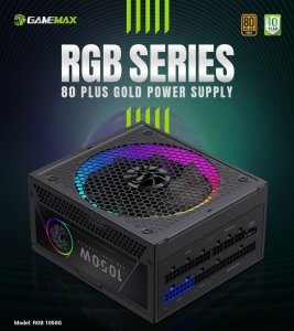 Zasilacz GameMax Gamemax Power Supply, 80 PLUS, Gold | RGB 1050G | 1050 W 2