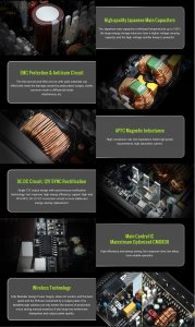 Zasilacz GameMax Gamemax Power Supply, 80 PLUS, Gold | RGB 850G | 850 W 6