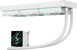 Chłodzenie wodne GameMax Gamemax CPU Liquid Cooler | HAILSTORM 360 LCD WH | White | Intel, AMD 2