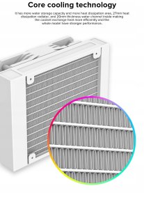 Chłodzenie wodne GameMax Gamemax CPU Liquid Cooler | ICEBURG 120 WT | Intel, AMD 8