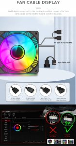 Wentylator GameMax Gamemax Case Fan | KF300R BK | Black 10