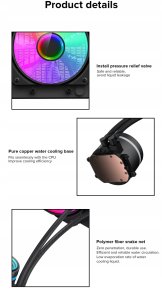 Chłodzenie wodne GameMax Gamemax CPU Liquid Cooler | ICEBURG 120 BK | Black | Intel, AMD 11