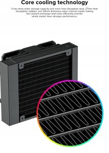 Chłodzenie wodne GameMax Gamemax CPU Liquid Cooler | ICEBURG 120 BK | Black | Intel, AMD 9